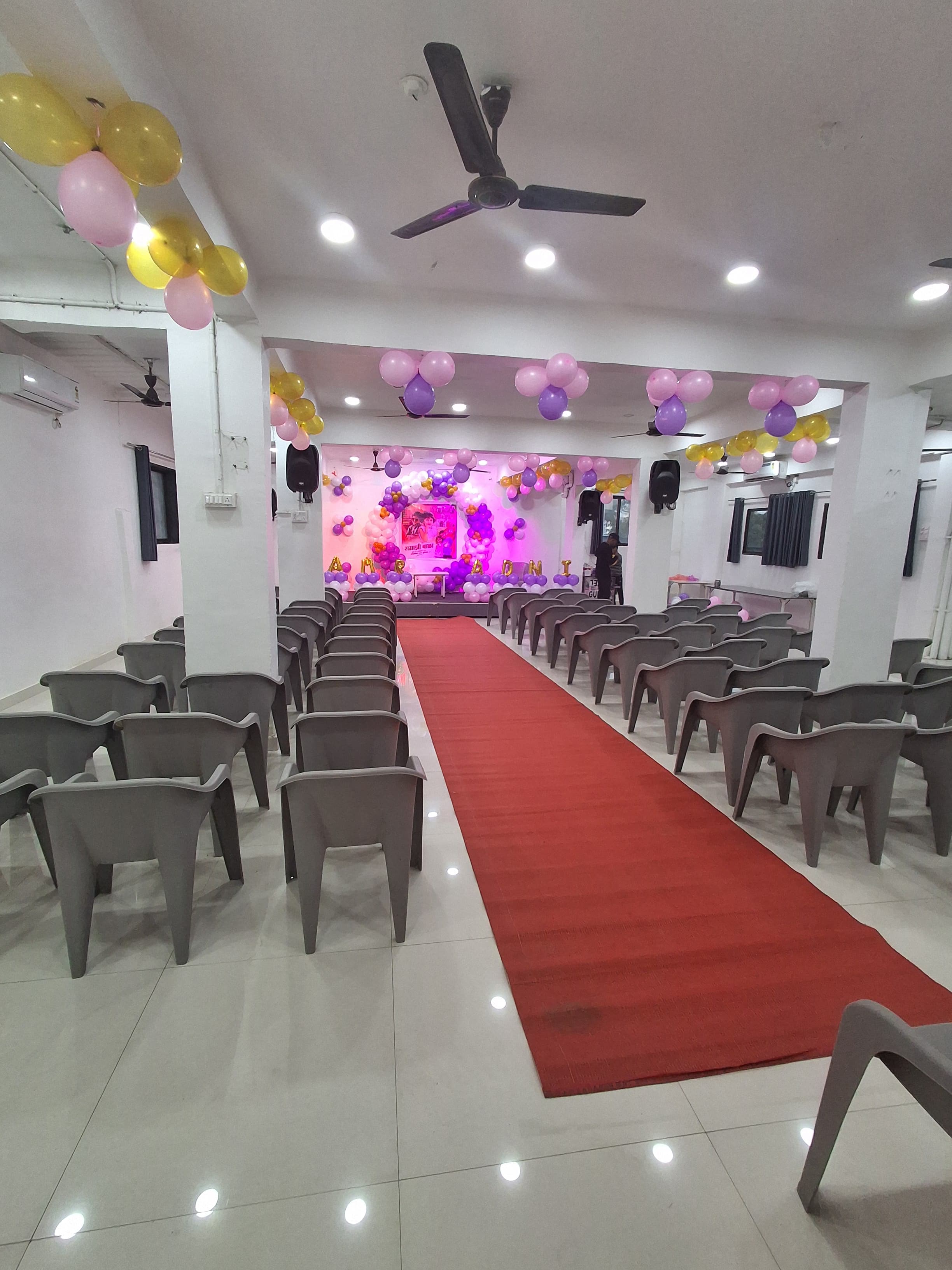Decorated event hall